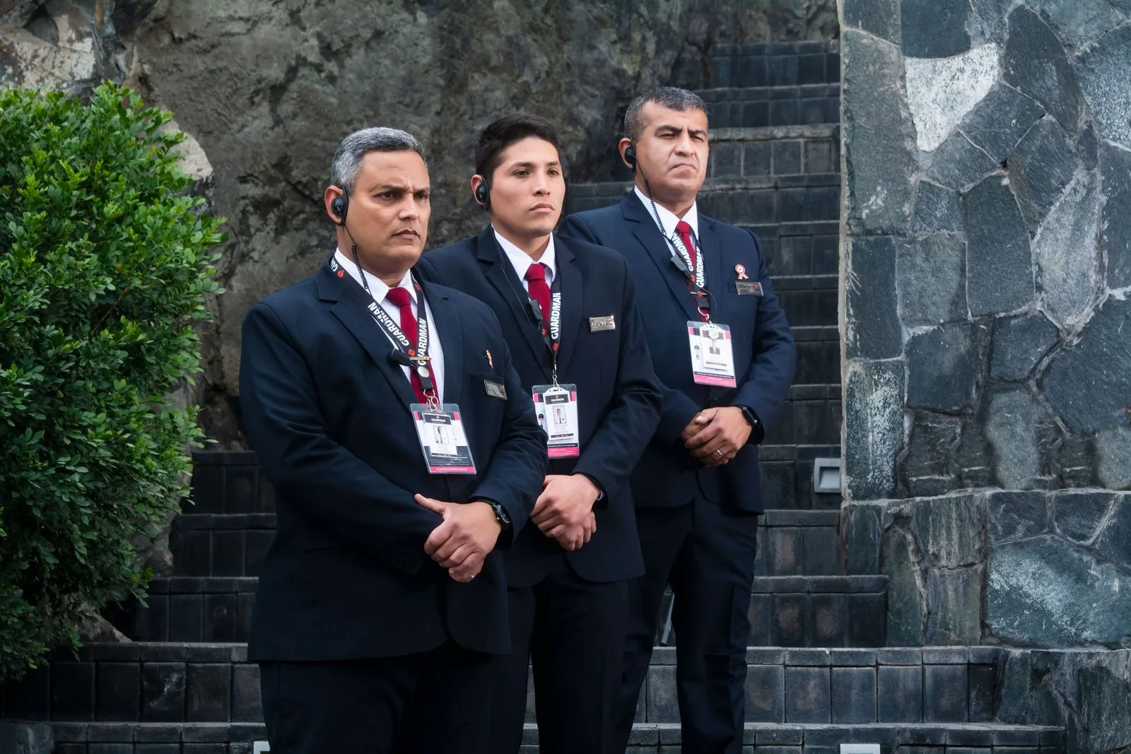 Personal de seguridad GUARDMAN en operación